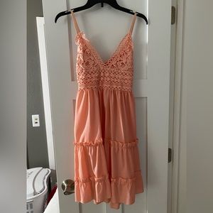 Summer peachy dress